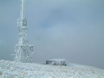 Kordia site Mt Egmont - winter